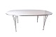 Super-Ellipse, 
Model B613, 
designet af 
Piet Hein med 
hvid laminat og 
stål krom ben. 
Et bord som ...