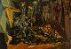 Émile François 
Jacques Compard 
(1900-1977), 
fransk 
kunstner. Olie 
på træværk. 
Abstrakt ...