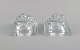J. G. Durand, 
Frankrig. To 
lysestager i 
klart 
krystalglas. 
1980'erne.
Måler: 10 x 6 
cm.
I flot ...