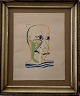 Pablo Picasso 
litografi i 
gammel 
sølvramme. 
20/5-1964 
Usigneret.
Mål: 45 x 38 
cm. (32,5 x 38 
...