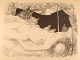 Leonard 
Tsuguharu 
Foujita 
(1868-1968). 
"Le Rêve". 
Litografi på 
Arches papir. 
Ca. 1947.
Lysmål: ...