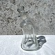Holmegaard, 
Buet 
klukflaske, 
Klar, Med 
kroneprop og 
guldkant, 
25,5cm høj *Pæn 
stand*