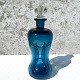 Holmegaard, 
Klukflaske, 
Blå, 27,5cm 
høj, Ca. 10cm 
bred *Pæn 
stand*