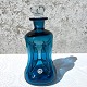 Holmegaard, 
Klukflaske, 
Blå, 25cm høj, 
Ca. 11cm bred 
*Pæn stand*