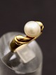 14 karat guld 
ring størrelse 
55 med ægte 
perle emne nr. 
509762