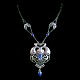 Georg Jensen; 
Halssmykke i 
sterling sølv 
prydet med 
lapis lazuli 
#1. Limited 
edition 
069/110. ...