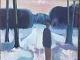 Knud Horup 
(1926-73):
Person på vej 
i sneen.
Olie på 
lærred.
Sign.: Horup
Uden ramme
58x70