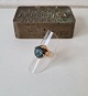 Vintage ring i 
14 kt guld med 
stor sten i 
meget flot blå 
- grøn farve
Stemplet ...