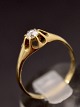 14 karat guld 
ring størrelse 
58 med diamant 
ca. 0,20 carat 
fra guldsmed 
Hugo Grün 
København emne 
...