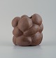 Christina Muff, 
dansk 
samtidskeramiker 
(f. 1971).
Reddish brown 
organically 
shaped 
stoneware ...