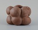 Christina Muff, 
dansk 
samtidskeramiker 
(f. 1971).
Dark brown 
unglazed 
vessel. Organic 
shaped ...
