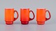 Michael Bang 
for Holmegaard. 

Tre krus i 
orange og hvidt 
kunstglas. 
1960'erne.
I perfekt ...