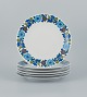Paar, Bavaria, 
Jaeger & Co, 
Tyskland.
Et sæt på seks 
retro 
middagstallerkner 
i porcelæn med 
...