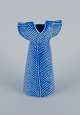 Lisa Larson 
(1931-) for 
Gustavsberg, 
blå vase i form 
af en kjole i 
stentøj. 
Sent ...