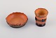 Ipsens Enke, 
lille vase samt 
en lille skål.
1920/30’erne.
Model 218 og 
model 596.
I flot ...