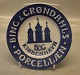 Bing & Grøndahl 
rundt 
porcelænsskilt 
14.2 cm  Bing & 
Grøndahls 
Porcelæn 
Kjøbenhavn I 
fin og hel ...