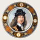 Bing & 
Grøndahl, 
Kongesamlingen, 
Konge platte, 
Kong Frederik 
III, 23cm i 
diameter, 
Udgivet i ...