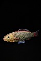 Dekorativ 1800 
tals "fisk" i 
bemalet 
papmaché 
med glas øjne 
og en rigtig 
fin patina.
Længde: ...