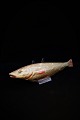Dekorativ 1800 
tals "fisk" i 
bemalet 
papmaché med en 
rigtig fin 
patina.
Længde: 35cm.