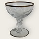 Lyngby Glas, 
Likørskål, Måge 
Krystalglas med 
slibninger og 
guldkant, 8cm 
høj, 7cm i 
diameter ...