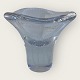 Skruf Glasbruk, 
Glas vase med 
riller, 12cm i 
diameter, 10cm 
høj, signeret: 
Skruf.