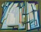 Monique Beucher 
(1934), fransk 
kunstner.
Olie på 
lærred. 
Abstrakt 
komposition. 
Koloristisk ...