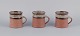 Nysted keramik.
Tre kopper i 
keramik med 
brune nuancer. 
Håndlavet.
1960/70’erne.
Perfekt ...