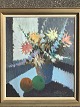 Knud Horup 
(1926-73):
Blomster i 
vase ved 
vindue.
Olie på 
lærred.
Sign.: Horup
70x60 (86x76)