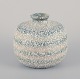 Louis Dage, 
fransk 
keramiker, 
unika 
keramikvase. 
Glasur i blå og 
sandfarvede ...