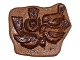 Søholm keramik, 
stort brunt 
relief med 
fugle.
Dekorationsnummer 
3560.
Måler 36 x 30 
...