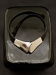 Lapponia 
Finland 
halskæde 
sterling sølv 
med sort læder 
design Poul 
Hovgaard emne 
nr. 552069
