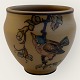 Bornholmsk 
keramik, 
Hjorth, Vase, 
Nr. 166, 9cm i 
diameter, 8,5cm 
høj *Pæn stand*