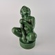 Grøn glaseret 
keramik figur 
af siddende 
pige, som 
kigger opad
Design Axel 
Sørensen
Producent ...