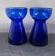 Par pæne og 
velholdte 
Zwiebelglas, 
løg glas, 
hyacintglas i 
mørkeblåt glas 
med lige 
optiske ...