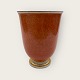 Royal 
Copenhagen, 
Orange krakele 
vase #212/ 
2731, 12cm i 
diameter, 
15,5cm høj 
1.sortering ...