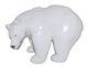 Stor Royal 
Copenhagen 
figur, isbjørn 
i hvidt 
porcelæn. Det 
er faderen til 
de små hvide 
...