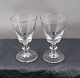 Berlinois eller 
Chr. d.8 glas 
uden slibninger 
fra 
Kastrup/Holmegård.

Sauterne 
vinglas fra ...