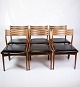 Sættet af seks 
spisebordsstole, 
model U20, er 
et 
pragteksempel 
på dansk design 
fra 1960'erne 
og ...