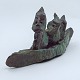 Carl-Henning 
Pedersen 
patineret 
bronze skulptur 
med tre figurer 
i båd. Nr. 
16/50. Signeret 
under ...