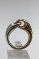 Georg Jensen 
Sterling Sølv / 
18 K Guld Ring 
No. 652B (stor) 
Reflect 
Jacqueline 
Rabun Måler 
Ring ...