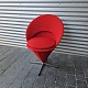 Kræmmerhus 
stol. Cone 
Chair. 
Design af 
Verner Panton 
Nybetrukket 
med Rødt 
Hallingdal ...