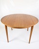 Dette runde 
spisebord i 
teak fra 
1960'erne er et 
smukt eksempel 
på dansk 
møbeldesign og 
håndværk ...