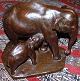 Carl Johan 
Bonnesen 
Bronzefigur: 
Elefant med 
unge = ELlen 
and Kasper fra 
Kjøbenhavns 
zoologiske ...
