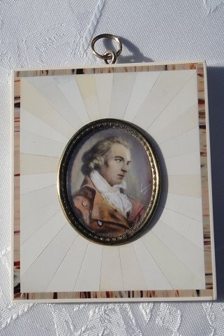 Elfenbein Miniatur Friedrich Schille