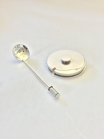Georg Jensen Sterling Silver Lid and spoon by Sigvard Bernadotte No 710 and No 
14