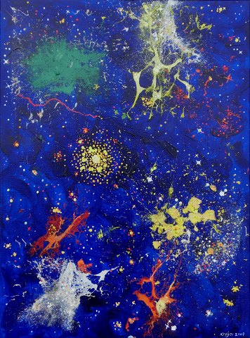 "Univers" Galleripris normal kr. 19500,- Dansk kunst.