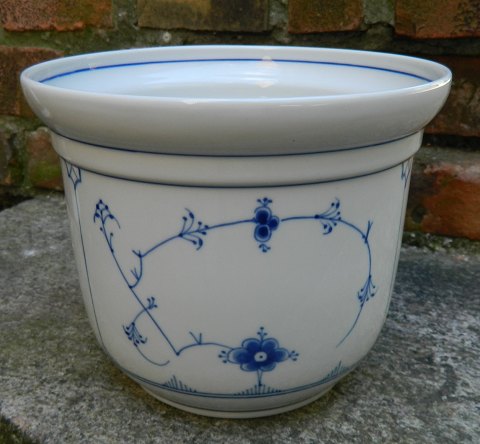 Flower pot from B&G in Blue fluted porcelain