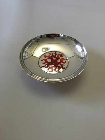 Georg Jensen Sterling Silver Henning Koppel Bowl with Enamel