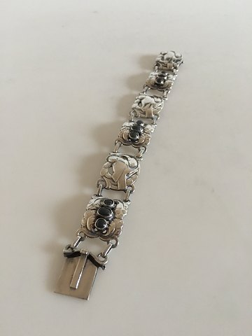 Georg jensen Sølv armbånd med opaller No 14