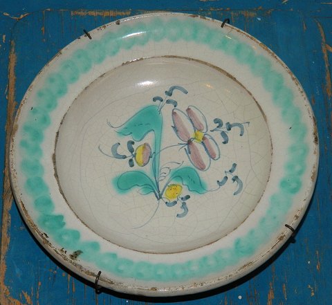 Painted Stettin dish from the early part of 19th. century